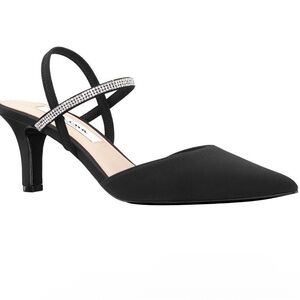 Nina Elegant Billie’s  Black Women's Slingback Evening Pumps